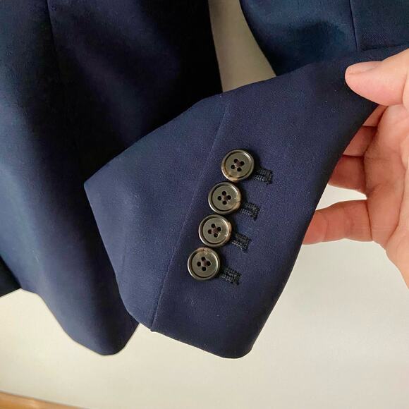 J. Crew Tollegno 1900 Navy Jacket Size 14T - Picture 8 of 9